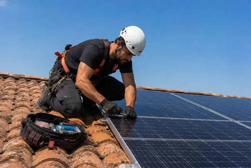 Maintenance et monitoring de panneaux solaires à Lamonzie-Montastruc